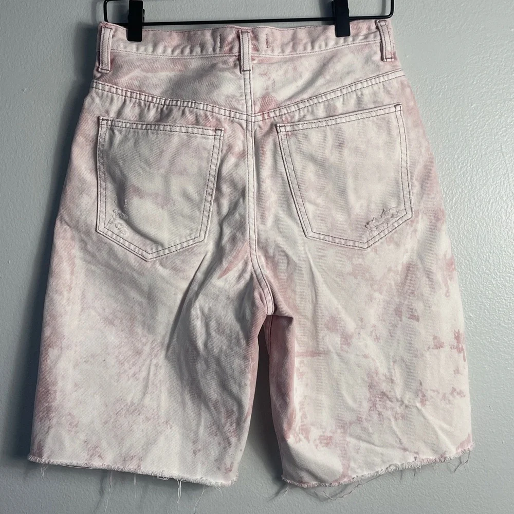 We the Free Pink Denim Bermuda Shorts‎ Size 27